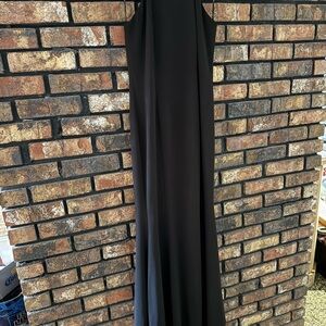 Lulu's Black Zippered Elegant Dress